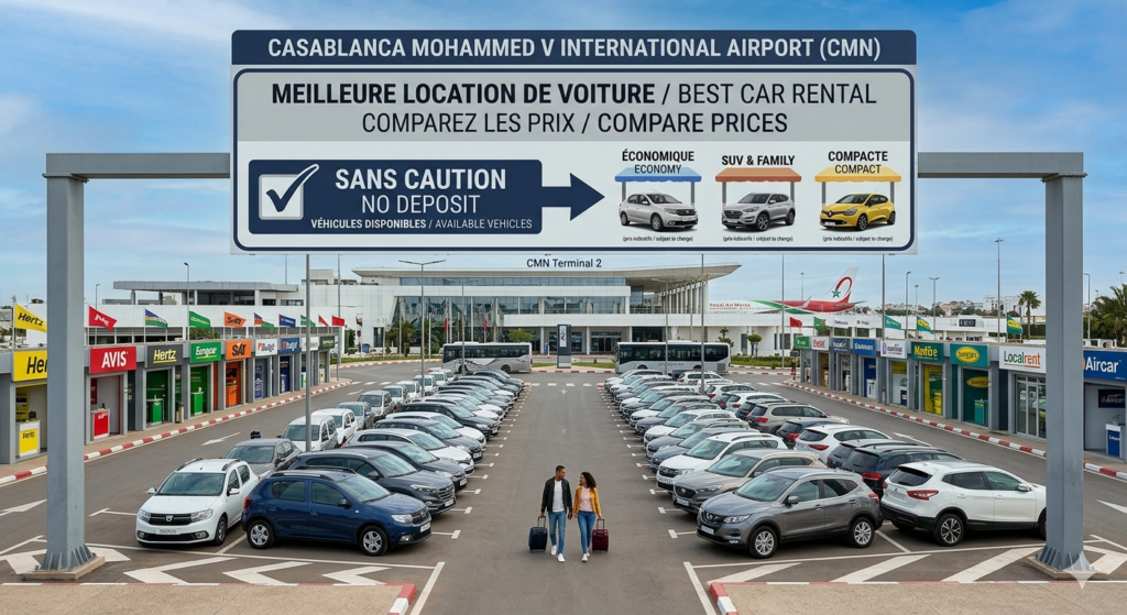 best car rental Casablanca airport compare prices no deposit